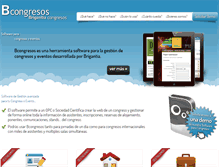 Tablet Screenshot of bcongresos.com